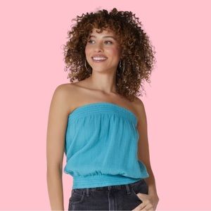 Bobi - SMOCKED HEM TUBE TOP, Size XS, New with tag.